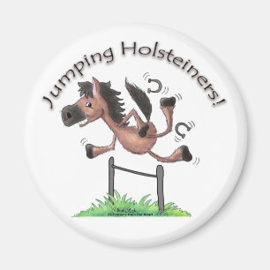 Jumping Holsteiners! Magnet