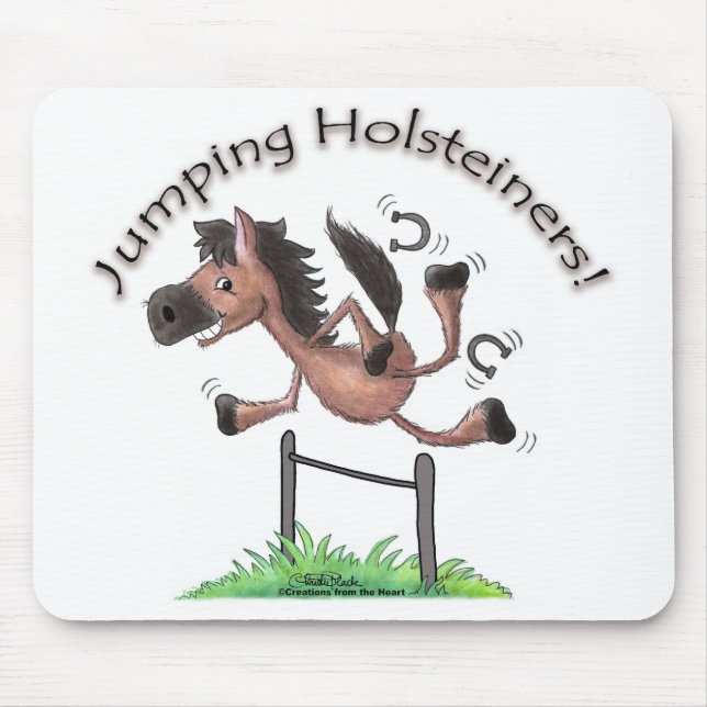 Jumping Holsteiners! Mouse Pad (Front)