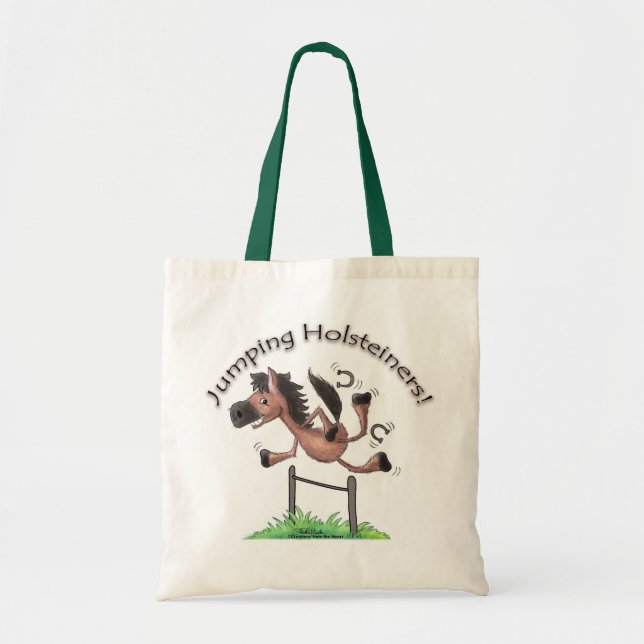 Jumping Holsteiners! Tote Bag (Front)