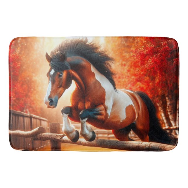 Jumping Horse Bath Mat (Front)