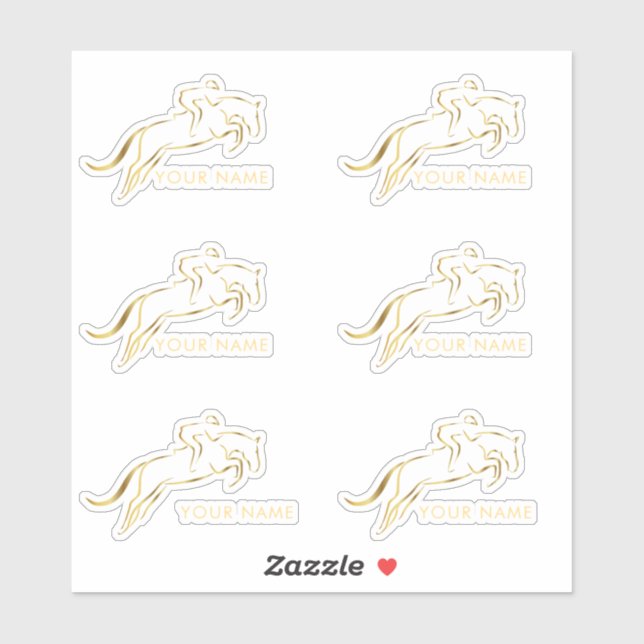 Jumping Horse | Horseback Riding | Horse Trainer (Sheet)