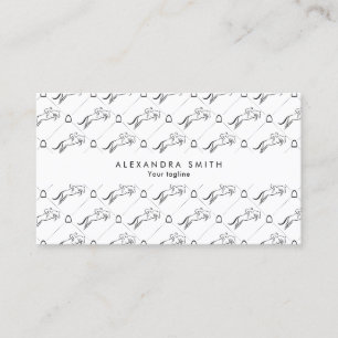 Jumping Horse Horseback Riding Horse Trainer Business Card