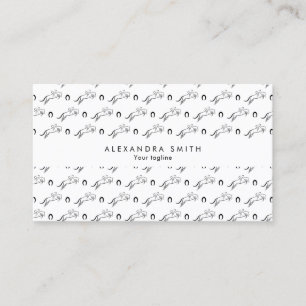 Jumping Horse Horseback Riding Horse Trainer Business Card