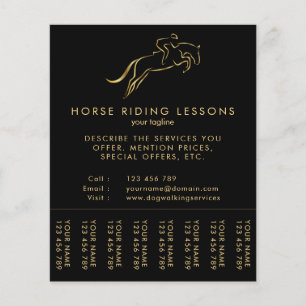 Jumping Horse Horseback Riding Horse Trainer Flyer