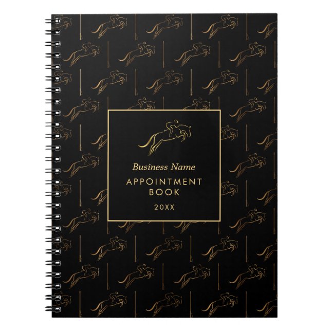 Jumping Horse | Horseback Riding | Horse Trainer Notebook (Front)