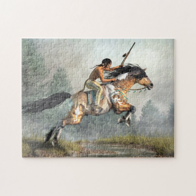 Jumping Horse Jigsaw Puzzle (Horizontal)