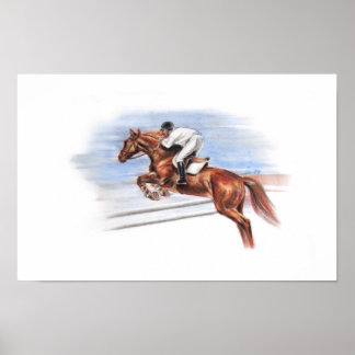 Jumping Horse Poster