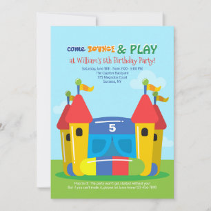 Jumping House Invitation