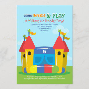 Jumping House Invitation
