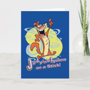 Jumping Igauna on a Stick!™ Card