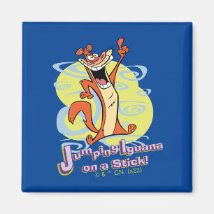 Jumping Igauna on a Stick!™ Magnet