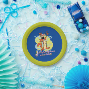 Jumping Igauna on a Stick!™ Paper Plate