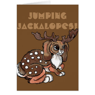 Jumping Jackalopes! Blank Customisable
