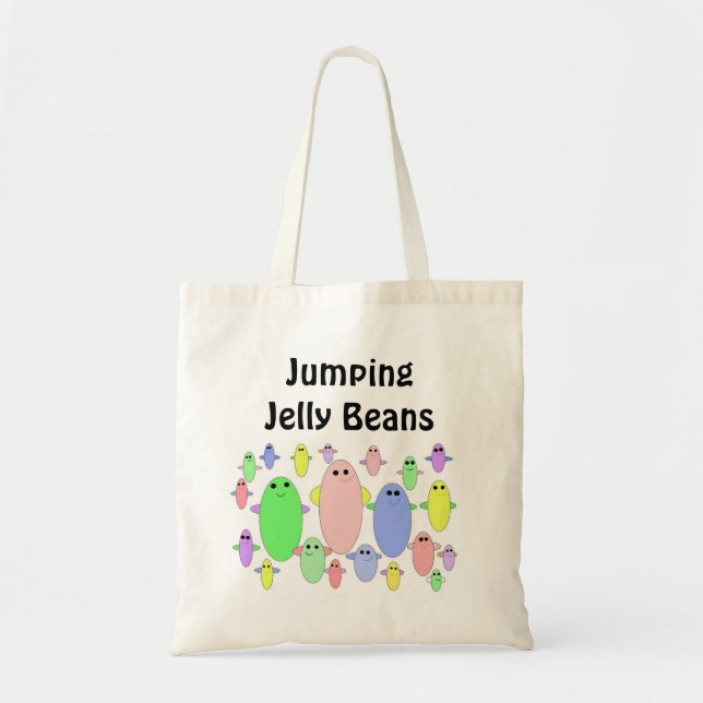 Jumping Jelly Beans Tote Bag (Front)