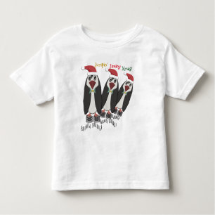 Jumping Jiminy Christmas -Kid Size- Funny Penguins Toddler T-Shirt