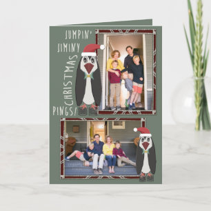 Jumping Jiminy Christmas Photos - Personalised Holiday Card