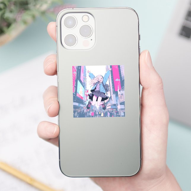 Jumping JK Seal | Sushi Musume Seal GenerativeAI (Phone)