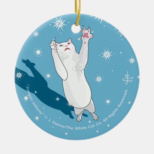 Jumping Johnny... Ceramic Tree Decoration (Front)