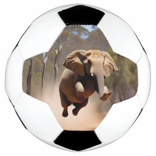 "Jumping Joy: The Animated Elephants' Leap" Soccer Ball