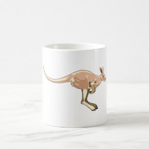 Jumping Kangaroo Coffee Mug