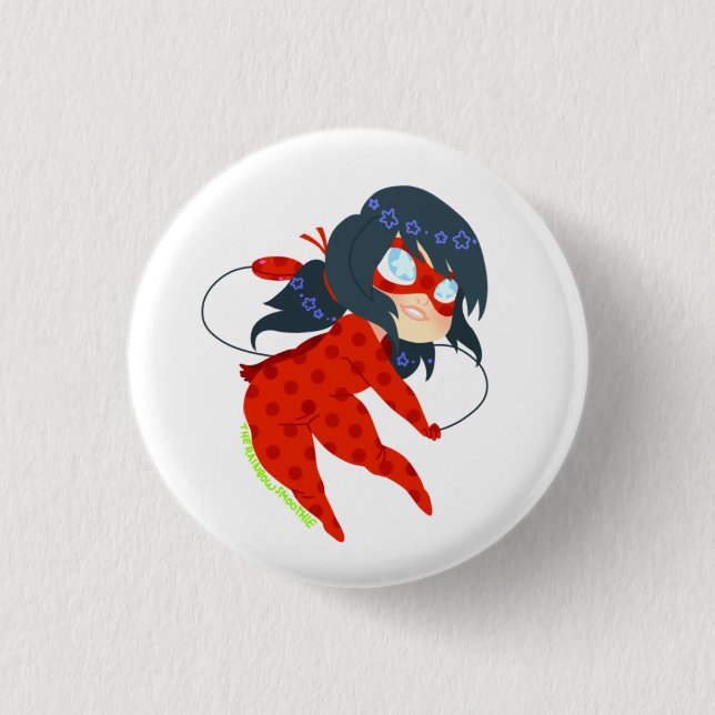 Jumping Ladybug Button (Front)