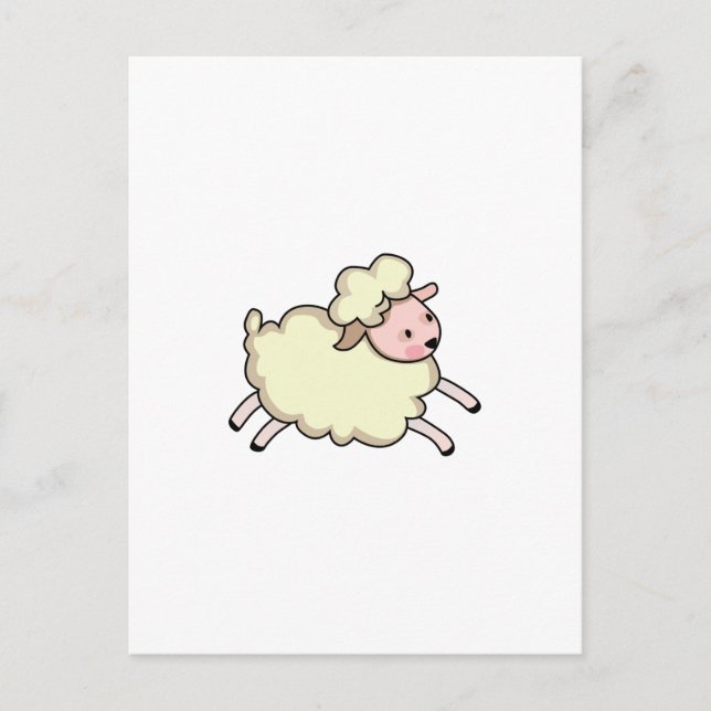 JUMPING LAMB POSTCARD (Front)
