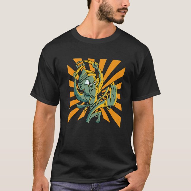 Jumping Monkey Karate T-Shirt (Front)