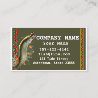 Jumping Muskie Business Card