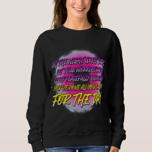 Jumping On A Bicycle It Hurts Sarcastic Humour Sweatshirt