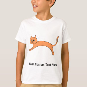 Jumping Orange Cat. T-Shirt