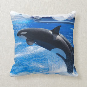 Jumping Orca Whale Cushion