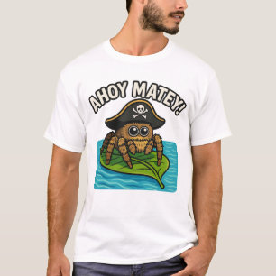 Jumping Pirate Spider Adventure Captain Webbeard T-Shirt