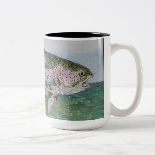 Jumping Rainbow Two-Tone Coffee Mug