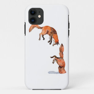 Jumping Red Fox iPhone 11 Case