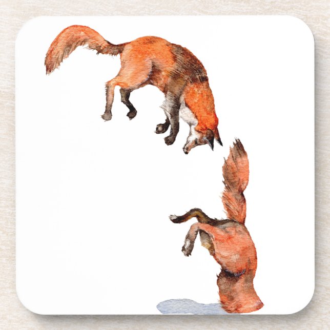Jumping Red Fox Coaster (Front)