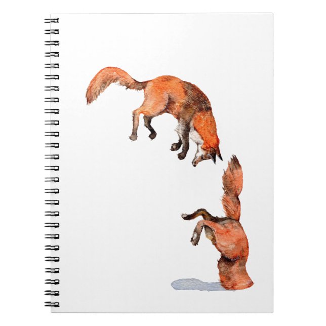 Jumping Red Fox Notebook (Front)