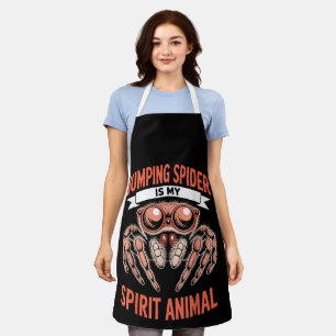 Jumping Spider Art for Men Women Kids, Cute Gift Apron