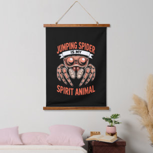 Jumping Spider Art for Men Women Kids, Cute Gift Hanging Tapestry