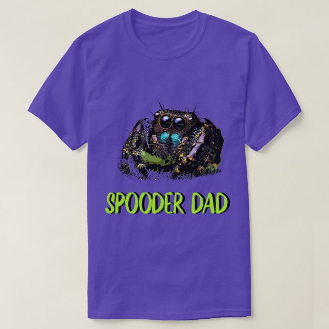 Jumping Spider Dad Spooder Dad Fathers Day Mens Pe T-Shirt (Design Front)