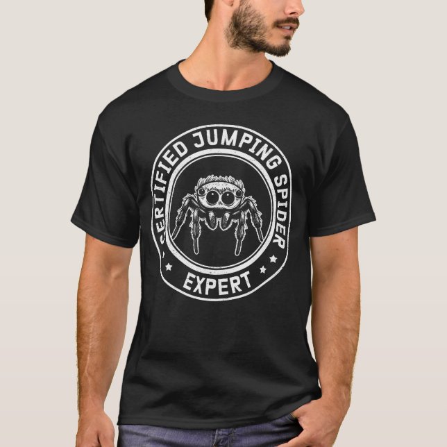 Jumping Spider Expert Jumping Spiders T-Shirt (Front)