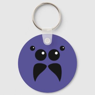 Jumping Spider Face Keychain