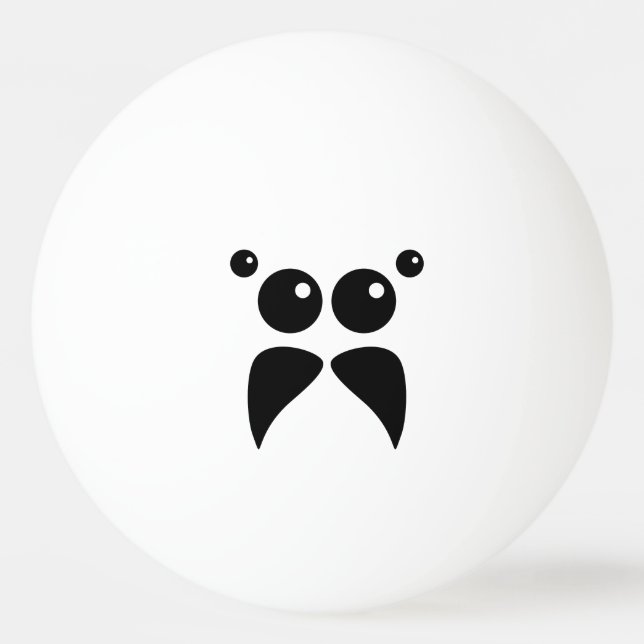 Jumping Spider Face Ping Pong Ball (Front)