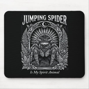 Jumping Spider Is Spirit Animal Arachnid Mystical Mouse Pad