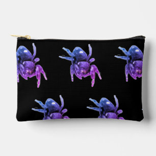 Jumping Spider Purple and Black Tote Accessory Pouch