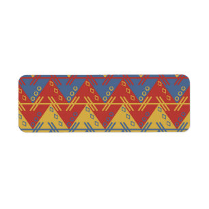 Jumping Stripes Return Address Label