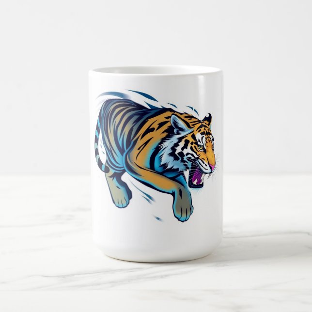 Jumping Tiger Coffee Mug (Center)