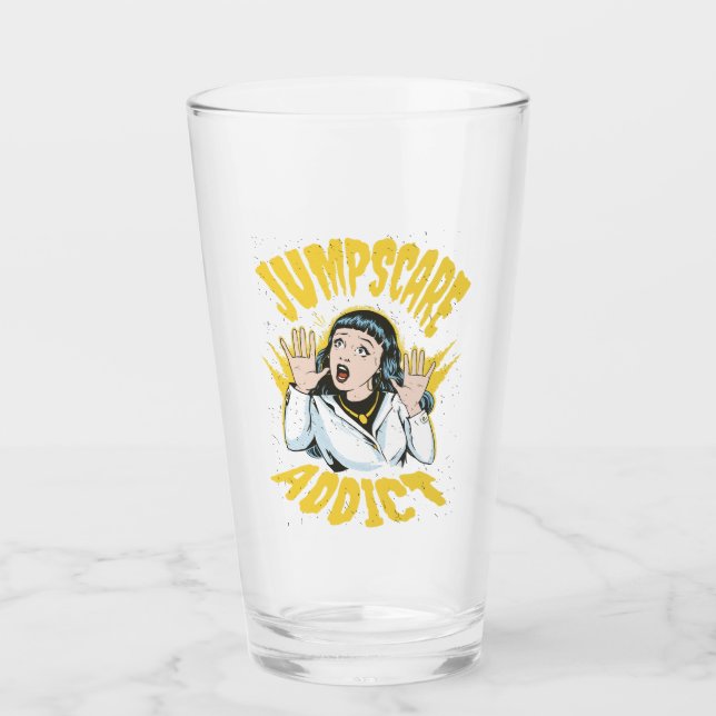 Jumpscare Addict Glass (Front)