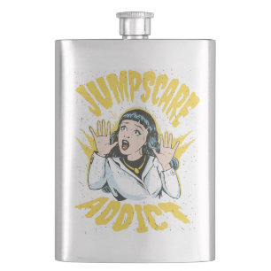 Jumpscare Addict Hip Flask