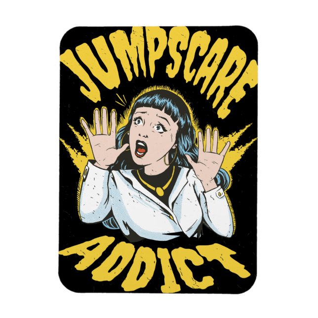 Jumpscare Addict Magnet (Vertical)