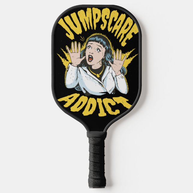 Jumpscare Addict Pickleball Paddle (Front)